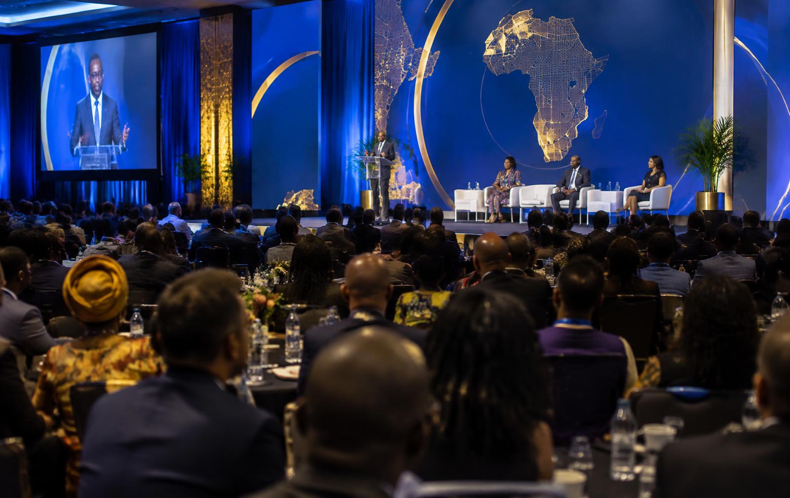 Plenary session of an international business forum